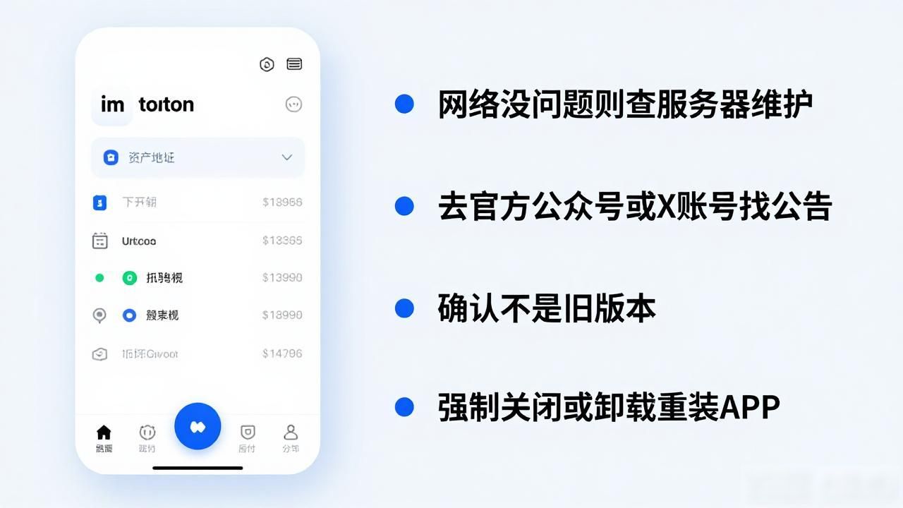 imtoken网络连接问题解决方法_imtoken钱包白屏闪退原因_imtoken钱包目前打不开